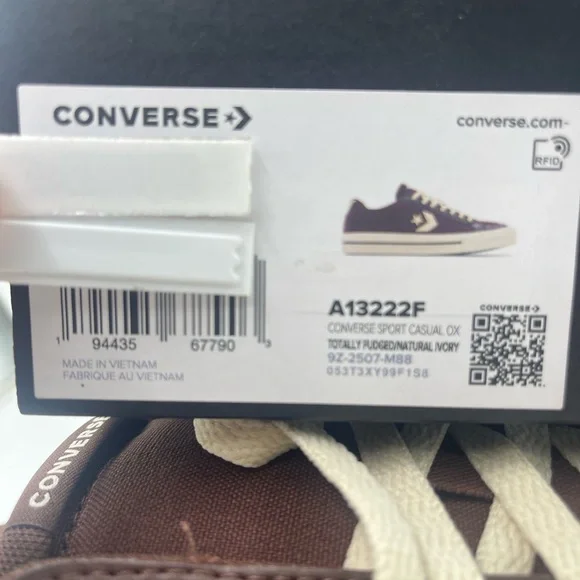 CONVERSE Men’s A13222F
 SPORT CASUAL OX TOTALLY FUDGED/NATURAL IVORY Sneakers - Picture 16 of 16